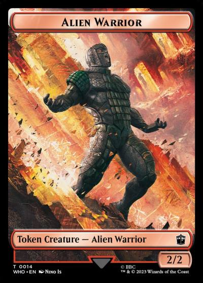 Alien Warrior TWHO-14 Doctor Who Tokens Magic card