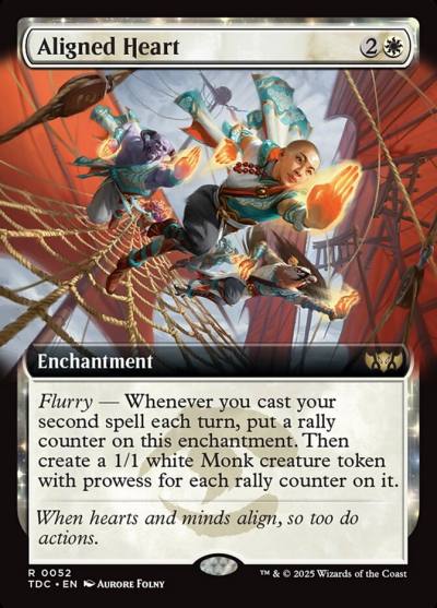 Aligned Heart TDC-52 Tarkir: Dragonstorm Commander Magic card