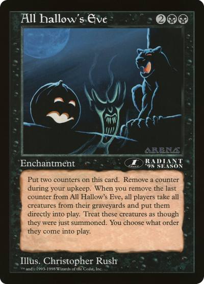 All Hallow's Eve OLEP-42 Oversized League Prizes Magic card