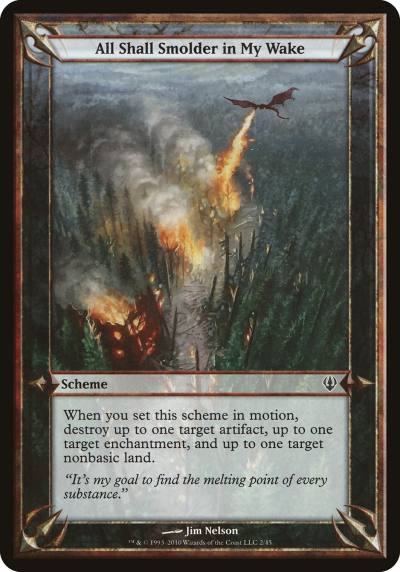 All Shall Smolder in My Wake OARC-2STAR Archenemy Schemes Magic card