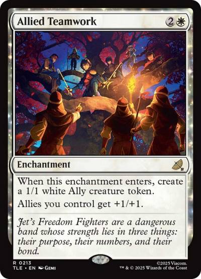 Allied Teamwork TLE-213 Avatar: The Last Airbender Eternal Magic card