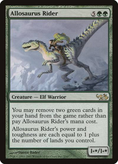Allosaurus Rider DD1-2 Duel Decks: Elves vs. Goblins Magic card
