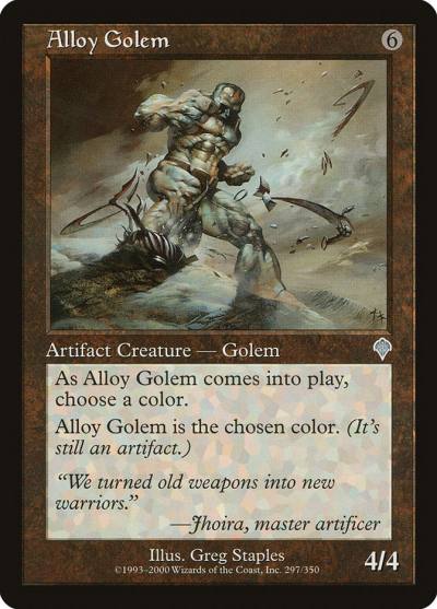 Alloy Golem 297 Invasion Magic card
