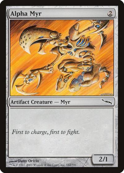 Alpha Myr 142 Mirrodin Magic card