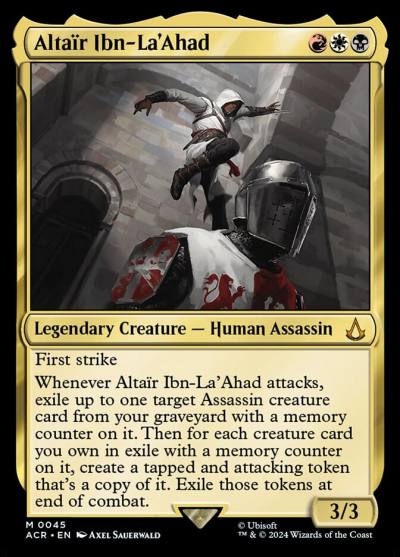 Altaïr Ibn-La'Ahad ACR-45 Assassin's Creed Magic card