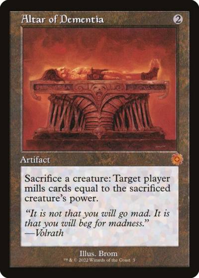 Altar of Dementia BRR-3 The Brothers' War Retro Artifacts Magic card