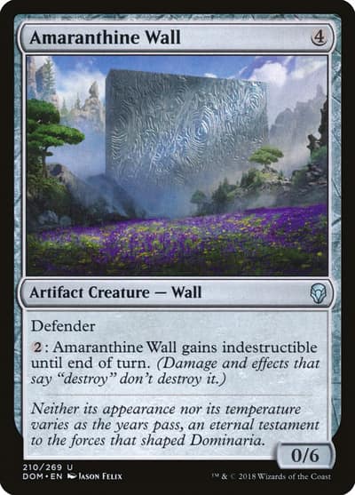 Amaranthine Wall 210 Dominaria Magic card