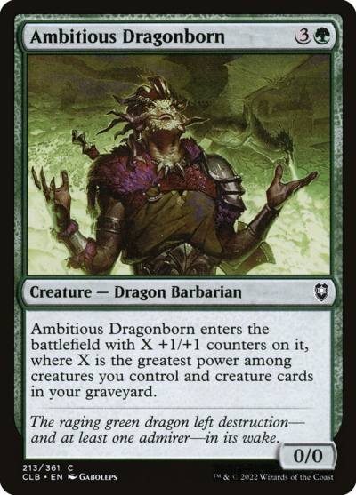 Ambitious Dragonborn CLB-213 Commander Legends: Battle for Baldur's Gate Magic card