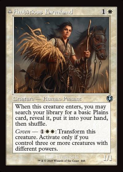 Ambitious Farmhand // Seasoned Cathar INR-448 Innistrad Remastered Magic card