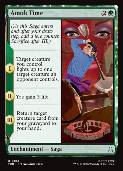 Amok Time TRK-183 Star Trek Magic card