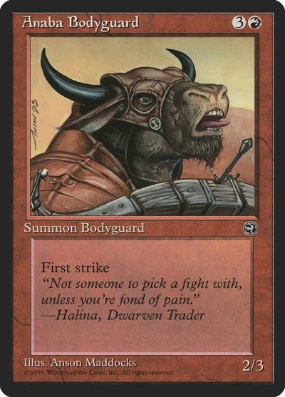 Anaba Bodyguard HML-66B Homelands Magic card