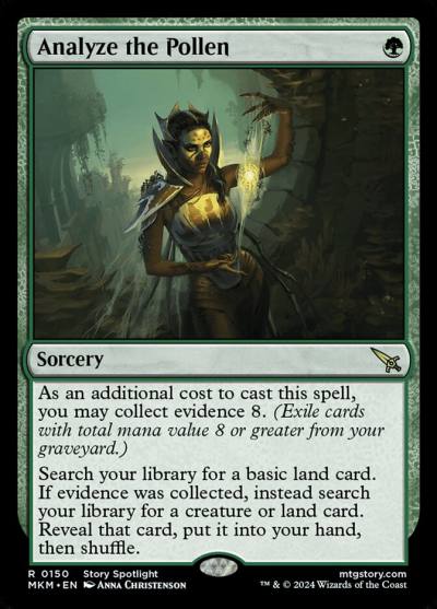 Analyze the Pollen MKM-150 Murders at Karlov Manor Magic card