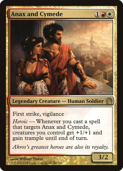 Anax and Cymede THS-186 Theros Magic card