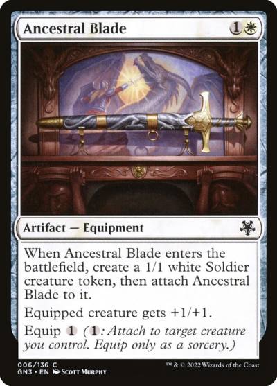 Ancestral Blade GN3-6 Game Night: Free-for-All Magic card