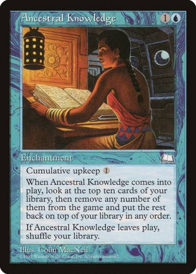 Ancestral Knowledge WTH-32 Weatherlight Magic card