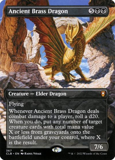 Ancient Brass Dragon CLB-367 Commander Legends: Battle for Baldur's Gate Magic card