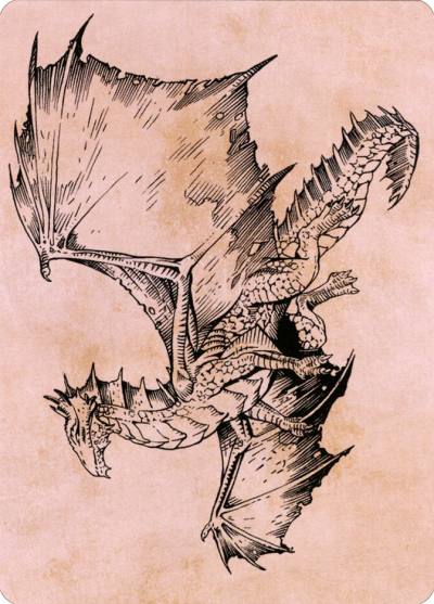 Ancient Bronze Dragon // Ancient Bronze Dragon ACLB-58 Battle for Baldur's Gate Art Series Magic card