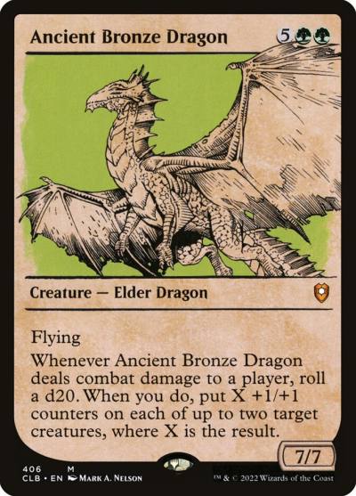 Ancient Bronze Dragon CLB-406 Commander Legends: Battle for Baldur's Gate Magic card