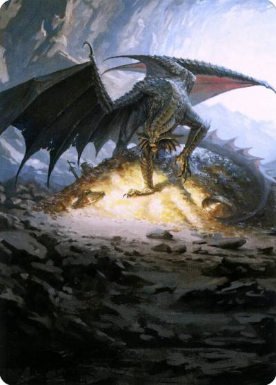 Ancient Copper Dragon // Ancient Copper Dragon ACLB-4 Battle for Baldur's Gate Art Series Magic card