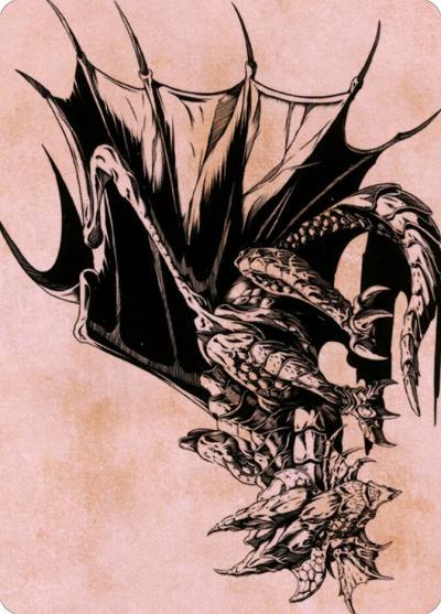 Ancient Copper Dragon // Ancient Copper Dragon ACLB-52 Battle for Baldur's Gate Art Series Magic card