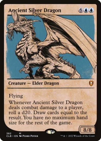 Ancient Silver Dragon CLB-382 Commander Legends: Battle for Baldur's Gate Magic card