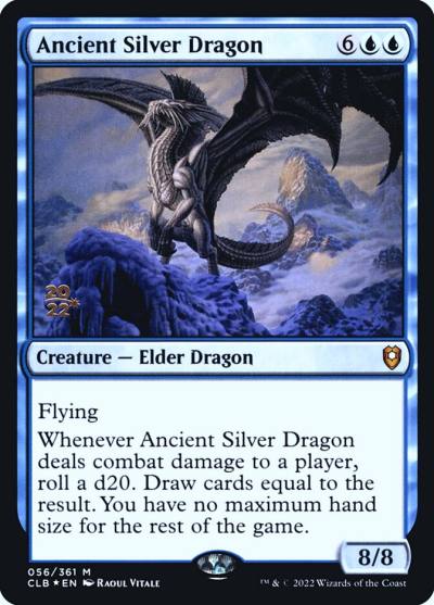 Ancient Silver Dragon PCLB-56S Battle for Baldur's Gate Promos Magic card