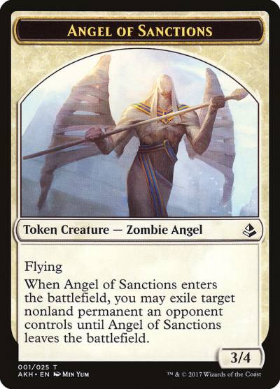 Angel of Sanctions TAKH-1 Amonkhet Tokens Magic card