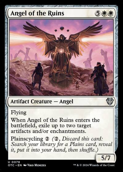 Angel of the Ruins OTC-78 Outlaws of Thunder Junction Commander Magic card