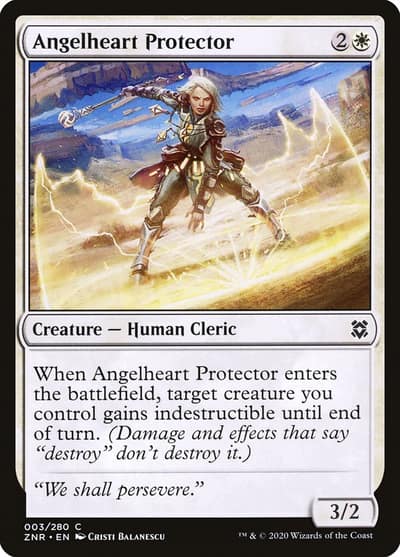 Angelheart Protector 3 Zendikar Rising Magic card