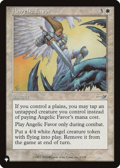 Angelic Favor PLST-NEM-1 The List Magic card