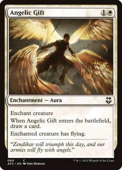 Angelic Gift AFC-64 Forgotten Realms Commander Magic card