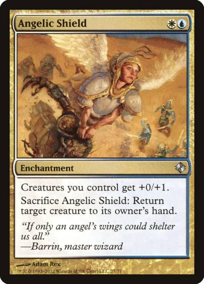 Angelic Shield DDI-27 Duel Decks: Venser vs. Koth Magic card