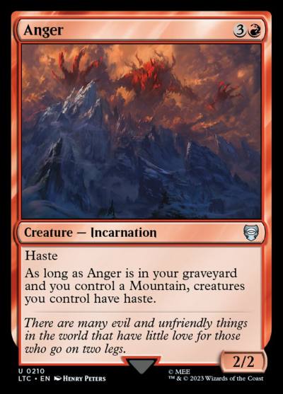 Anger LTC-210 Tales of Middle-earth Commander Magic card