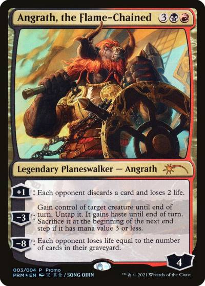 Angrath, the Flame-Chained PL21-3 Year of the Ox 2021 Magic card