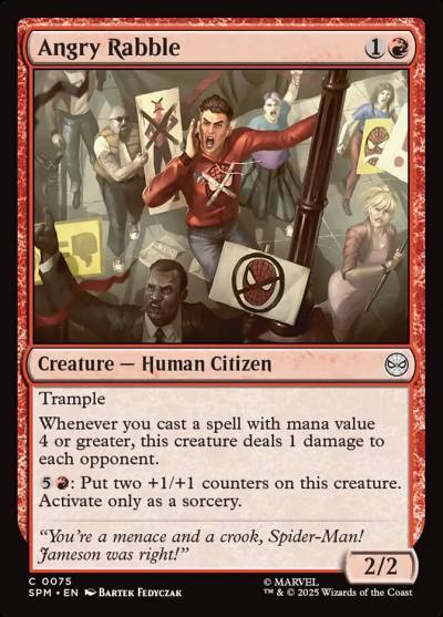 Angry Rabble SPM-75 Marvel's Spider-Man Magic card