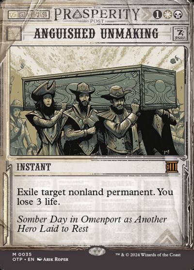 Anguished Unmaking OTP-35 Breaking News Magic card