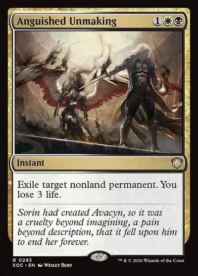 Anguished Unmaking SOC-293 Secrets of Strixhaven Commander Magic card