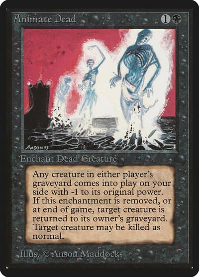 Animate Dead LEB-93 Limited Edition Beta Magic card