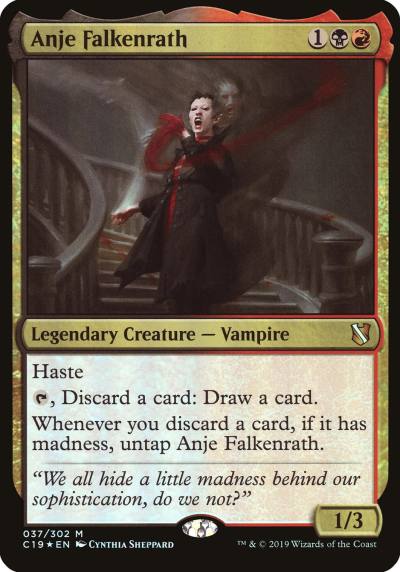 Anje Falkenrath OC19-37 Commander 2019 Oversized Magic card