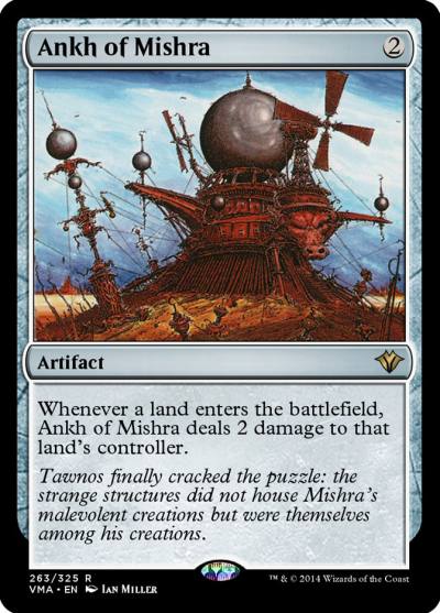 Ankh of Mishra VMA-263 Vintage Masters Magic card