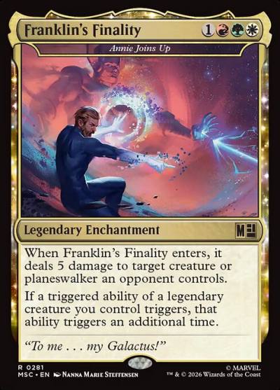 Annie Joins Up MSC-281 Marvel Super Heroes Commander Magic card
