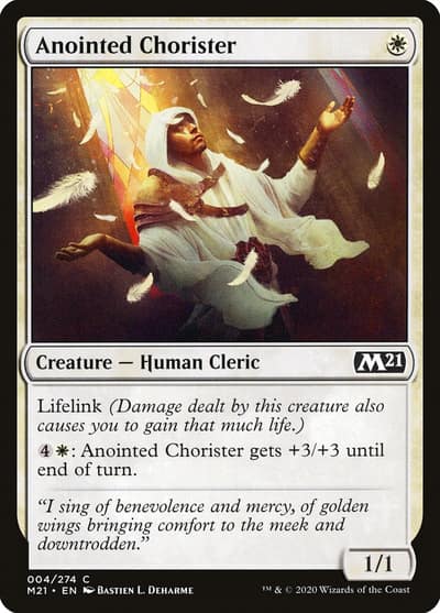 Anointed Chorister 4 Core Set 2021 Magic card