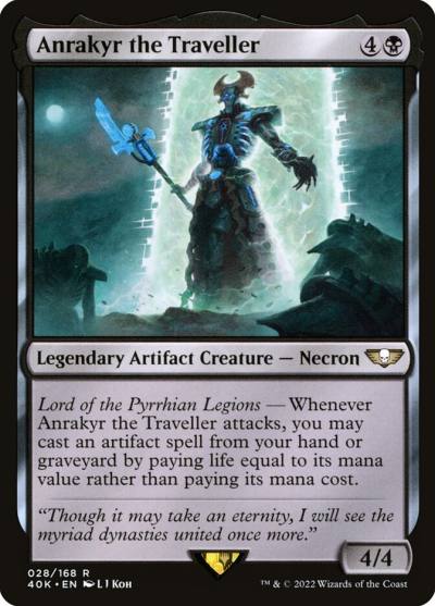 Anrakyr the Traveller 40K-28 Warhammer 40,000 Commander Magic card