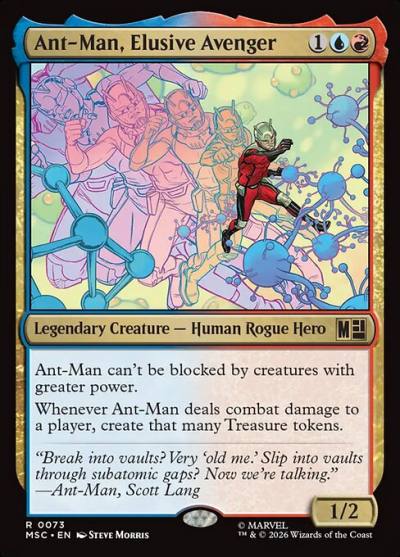 Ant-Man, Elusive Avenger MSC-73 Marvel Super Heroes Commander Magic card