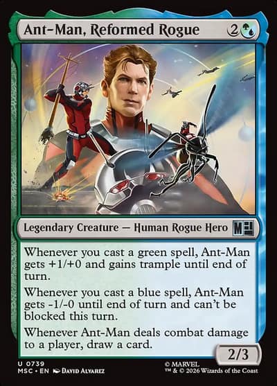 Ant-Man, Reformed Rogue 739 Marvel Super Heroes Commander Magic card