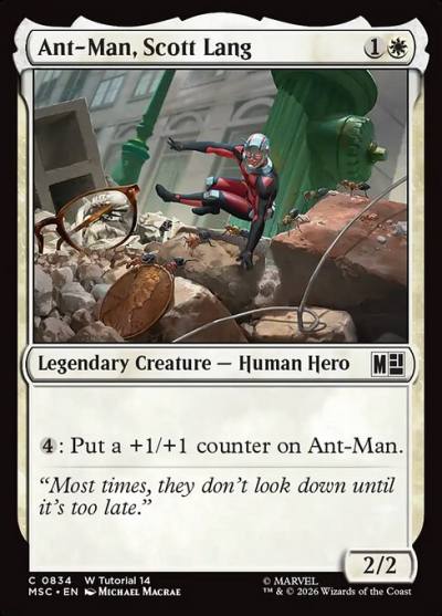 Ant-Man, Scott Lang MSC-834 Marvel Super Heroes Commander Magic card
