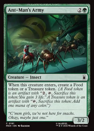 Ant-Man's Army MSH-161 Marvel Super Heroes Magic card