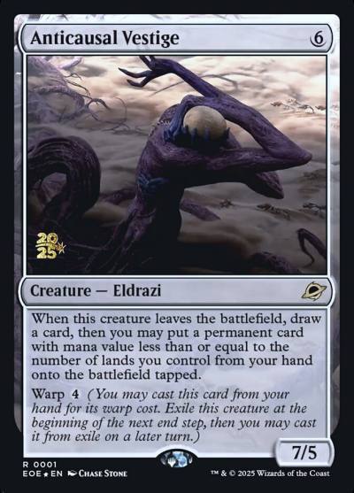 Anticausal Vestige