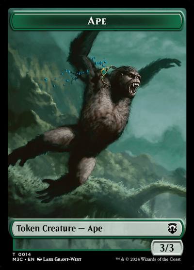 Ape TM3C-14 Modern Horizons 3 Commander Tokens Magic card