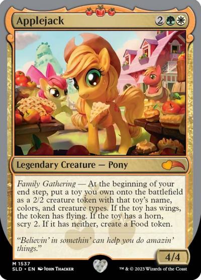 Applejack SLD-1537 Secret Lair Drop Magic card